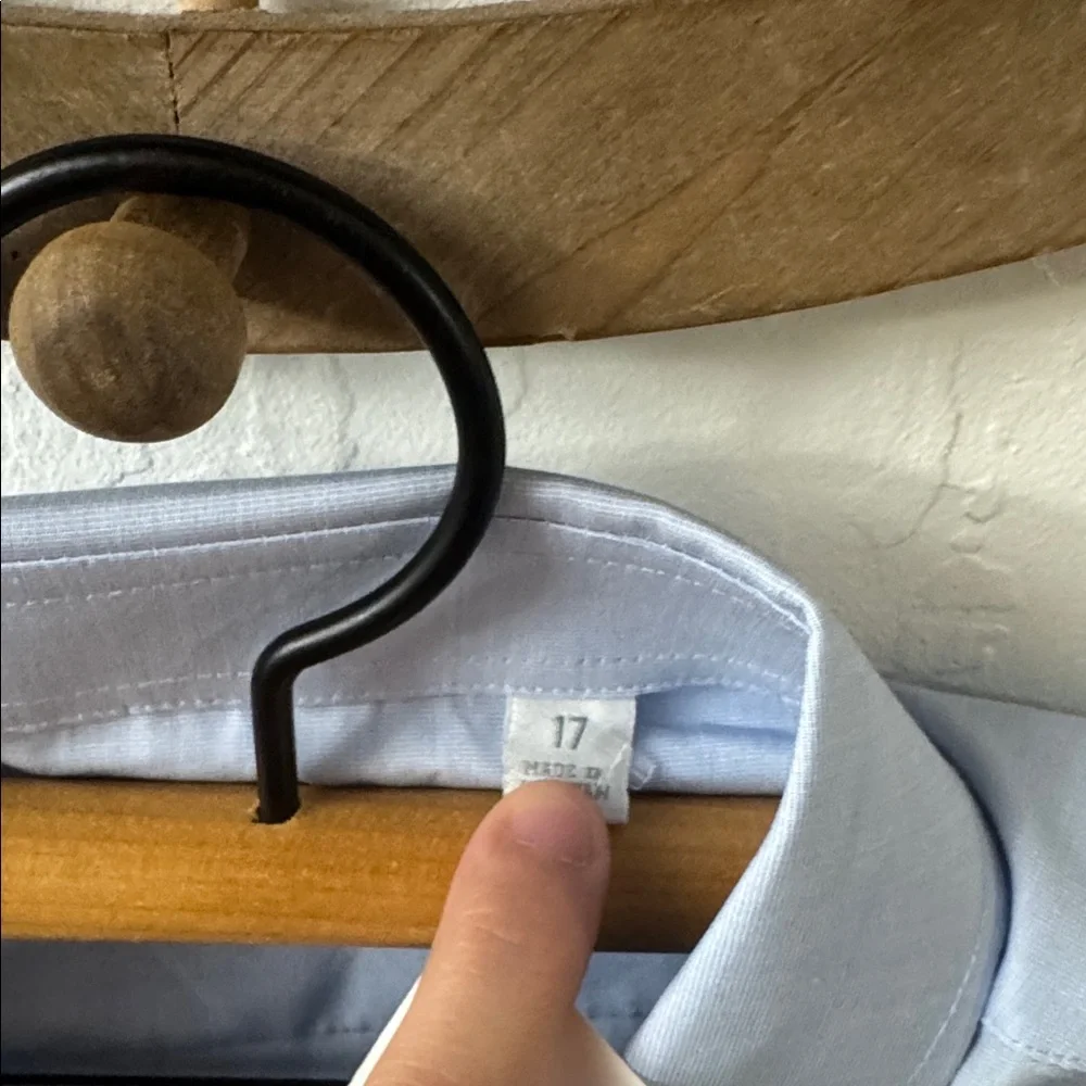 Todd Snyder Thomas Mason Cotton Poplin End on End Spread Collar Dress Shirt 17 - Picture 9 of 10